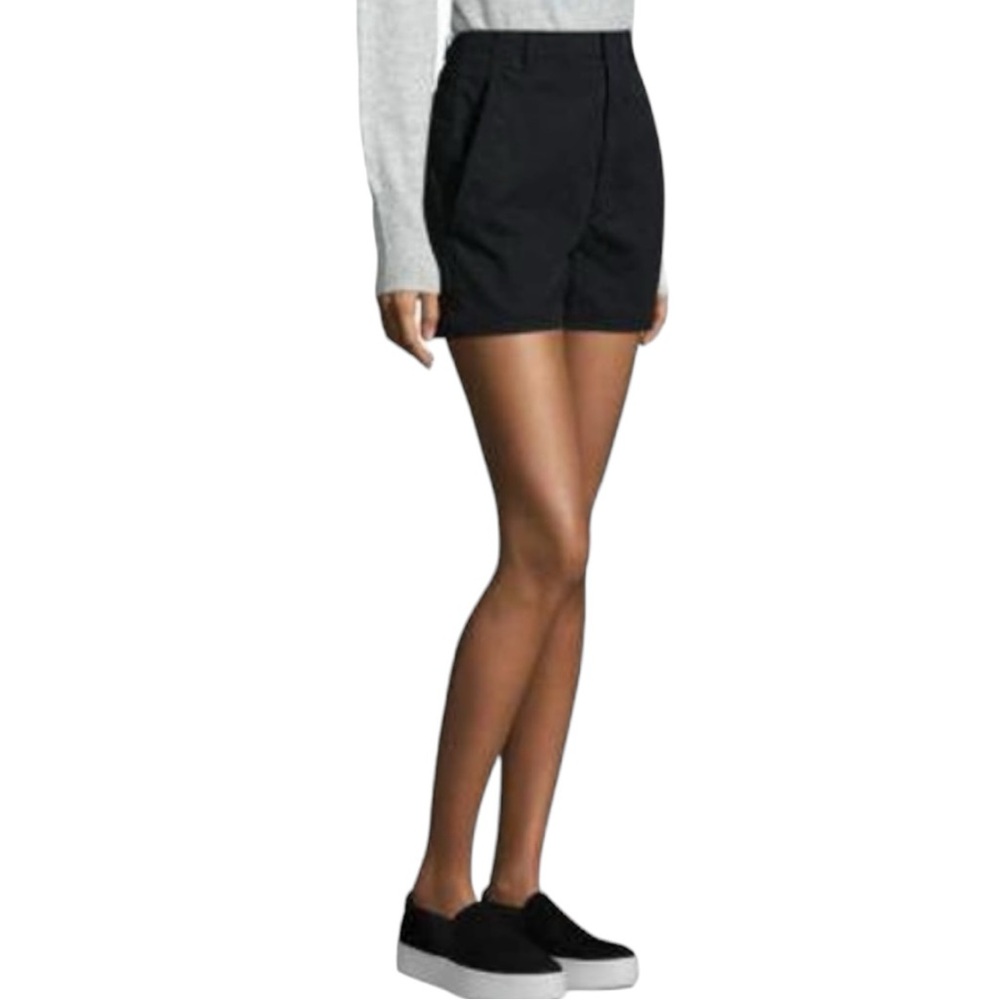 Vince Women’s Black High Waist Stretch Cotton Shorts Sz 0